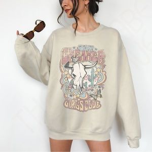 🚨SALE 🚨 Day Dreamer Girls Club Distressed Graphic Crewneck Sweatshirt